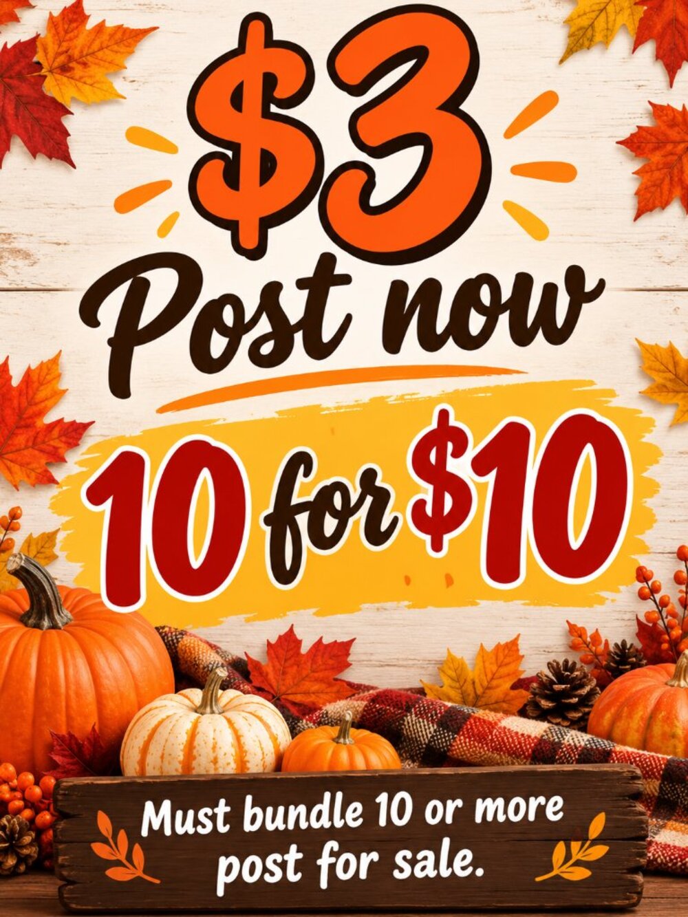 ✨✨✨✨$3 post are 10 for $10✨✨✨✨